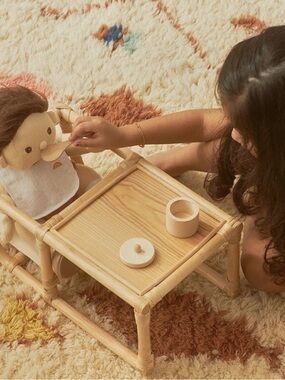 Olli Ella - Rattan Doll Highchair​